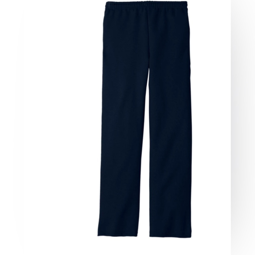 JERZEES Nublend Open Bottom Sweatpants NWOT Navy